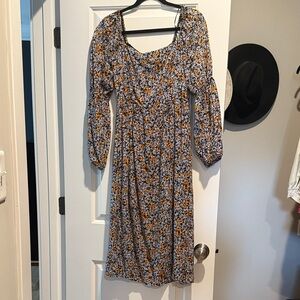 Lost + Wander Floral Midi Dress